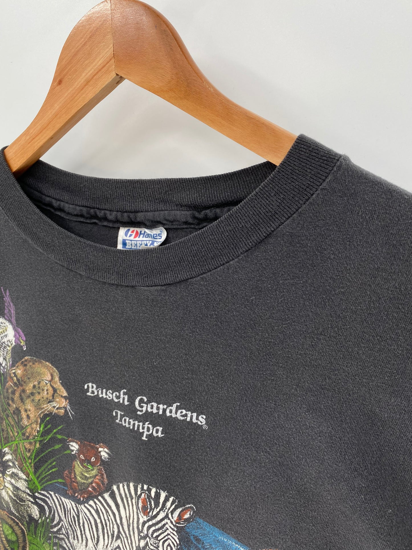90’s BUSCH GERDENS Made in USA Size XL Vintage T-Shirts / A6218