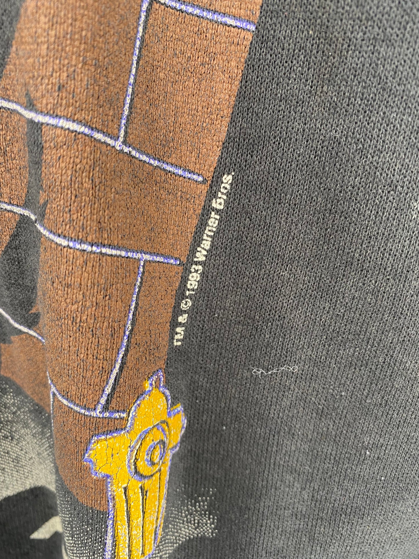 1993 LOONEY TUNES TAZ MADE IN USA Size XL Vintage Sweat-shirt / K405