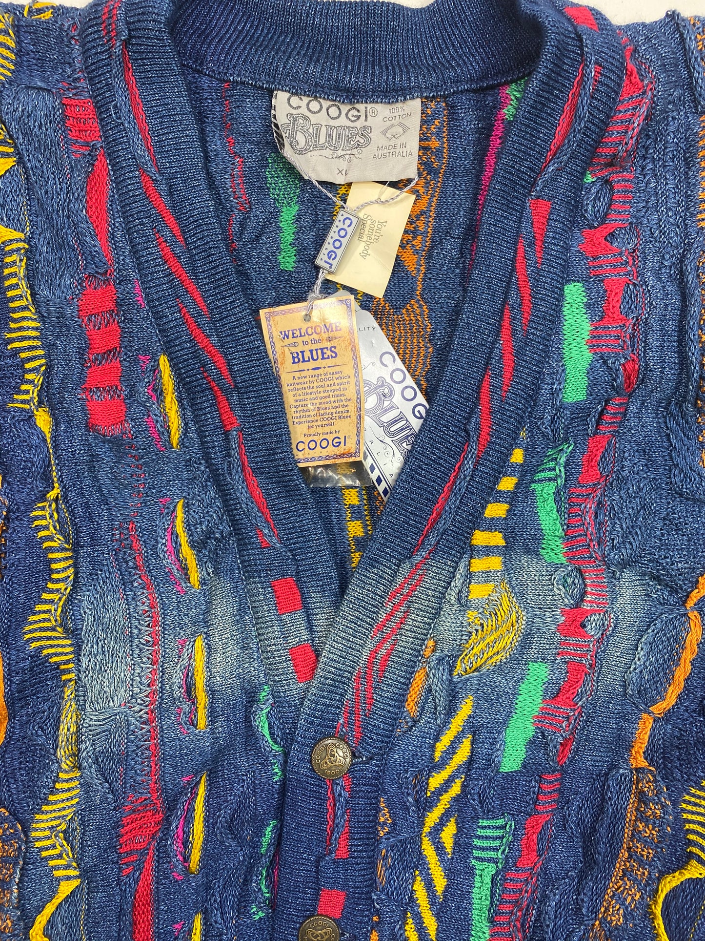 COOGI Blues DEAD STOCK Color Faded Made in Australia Knit-Wear / 4735