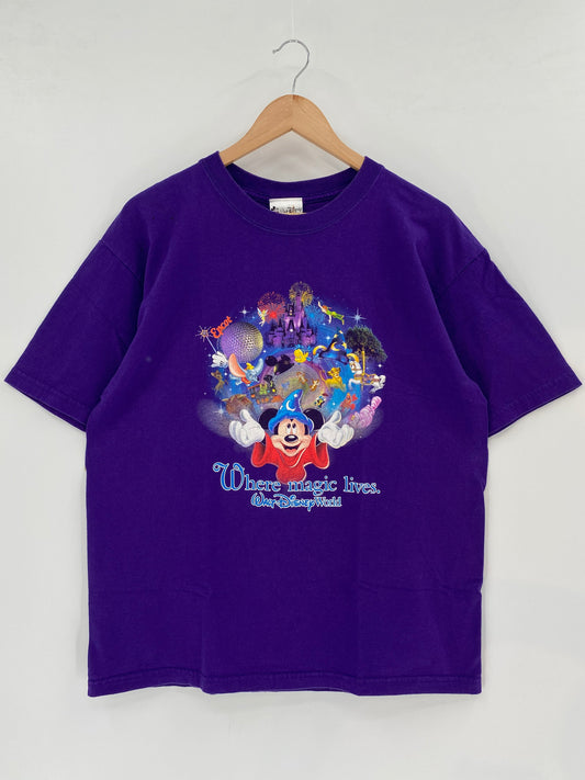 00’ WALT DISNEY WORLD Size L Vintage T-Shirt / A3455