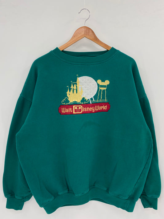90’s WALT DISNEY WORLD Size L-XL Sweat-shirt / K2827