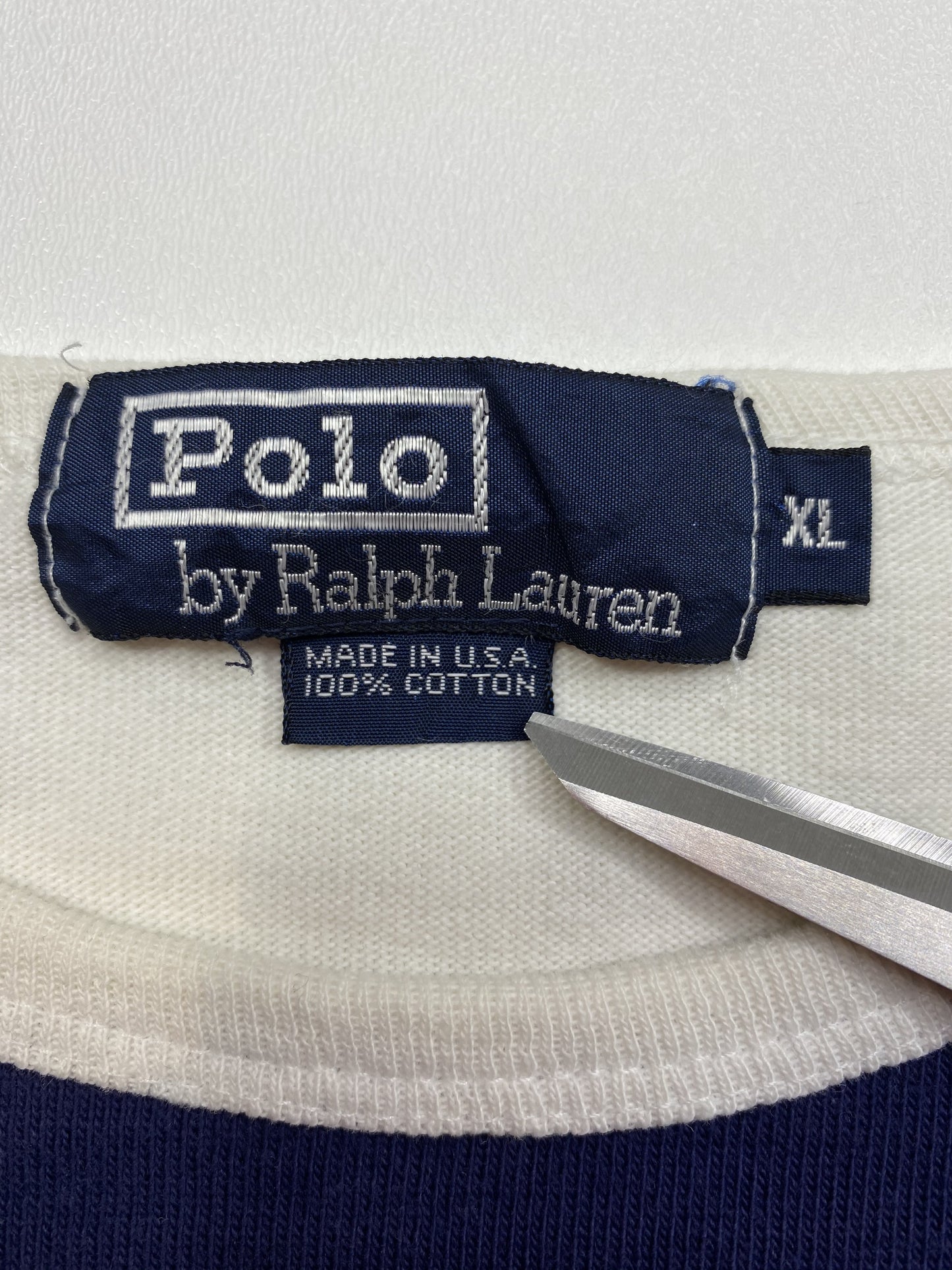 90’s Polo Ralph Lauren Made in USA Size XL Long-Sleeve-T-Shirt / k4937