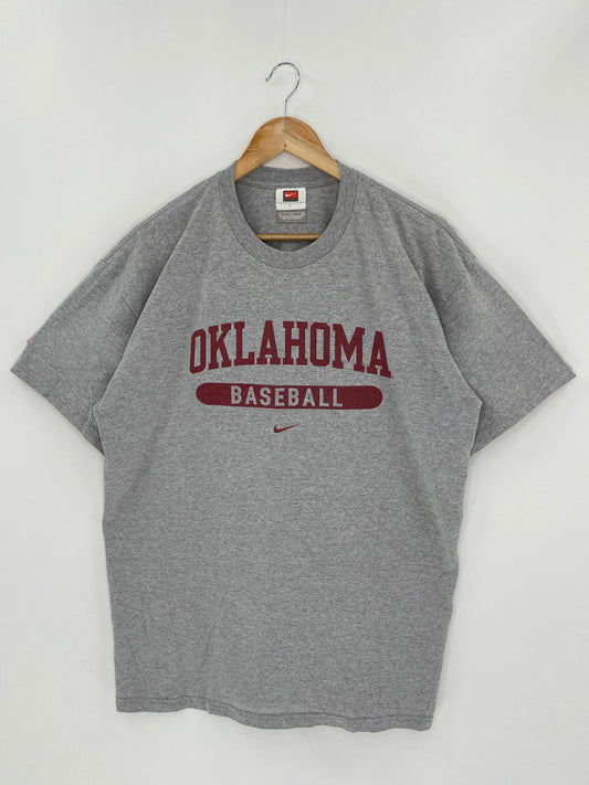 00’ NIKE BASEBALL OKLAHOMA Size L Vintage T-Shirt / 5612