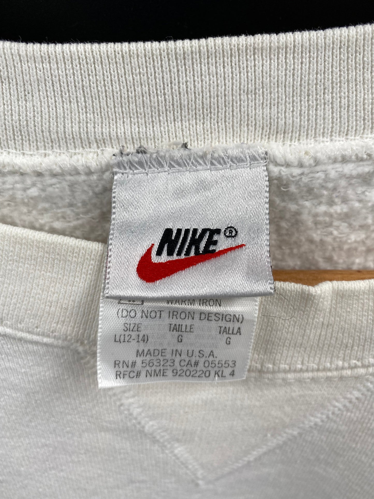 90’s NIKE Made in USA Size Kids.L Vintage Sweat-shirt / A6210