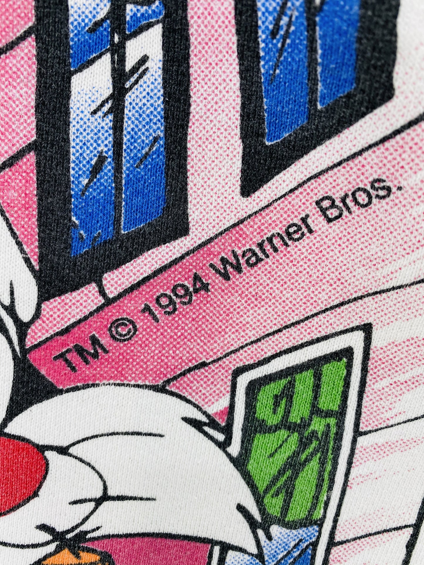 1994 WARNER BROS. LOONEY TUNES Size No Tag (Approx. L) Vintage Sweat-shirt/ K5741