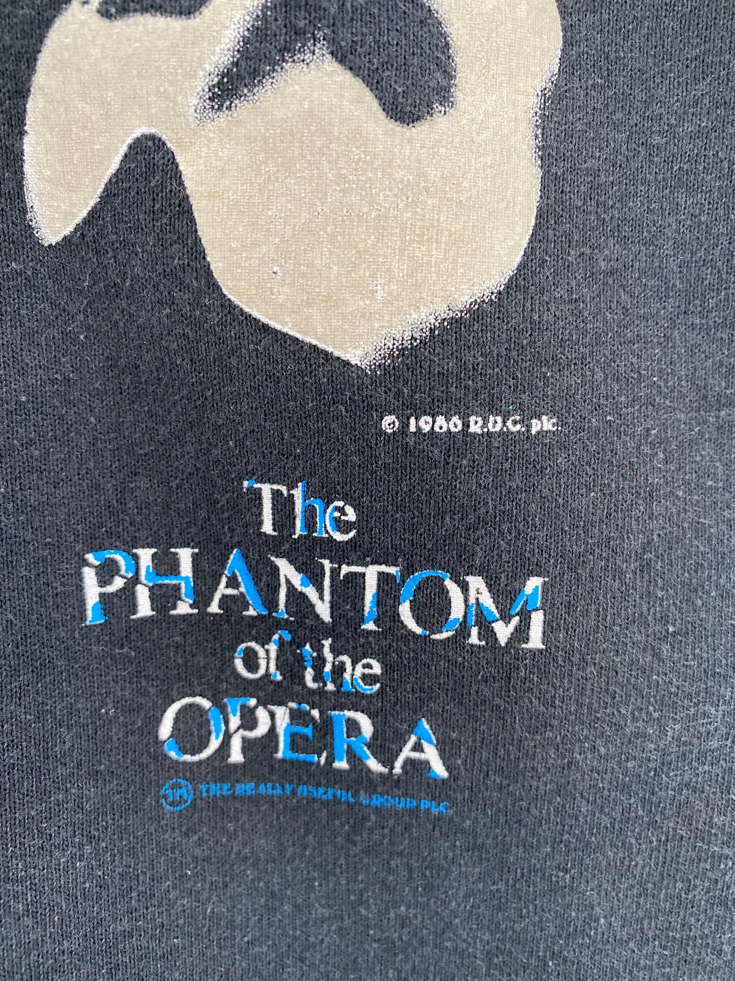 1986' THE PHANTOM OF THE OPERA Made in USA Size XL Vintage Sweat-Shirt / K4011