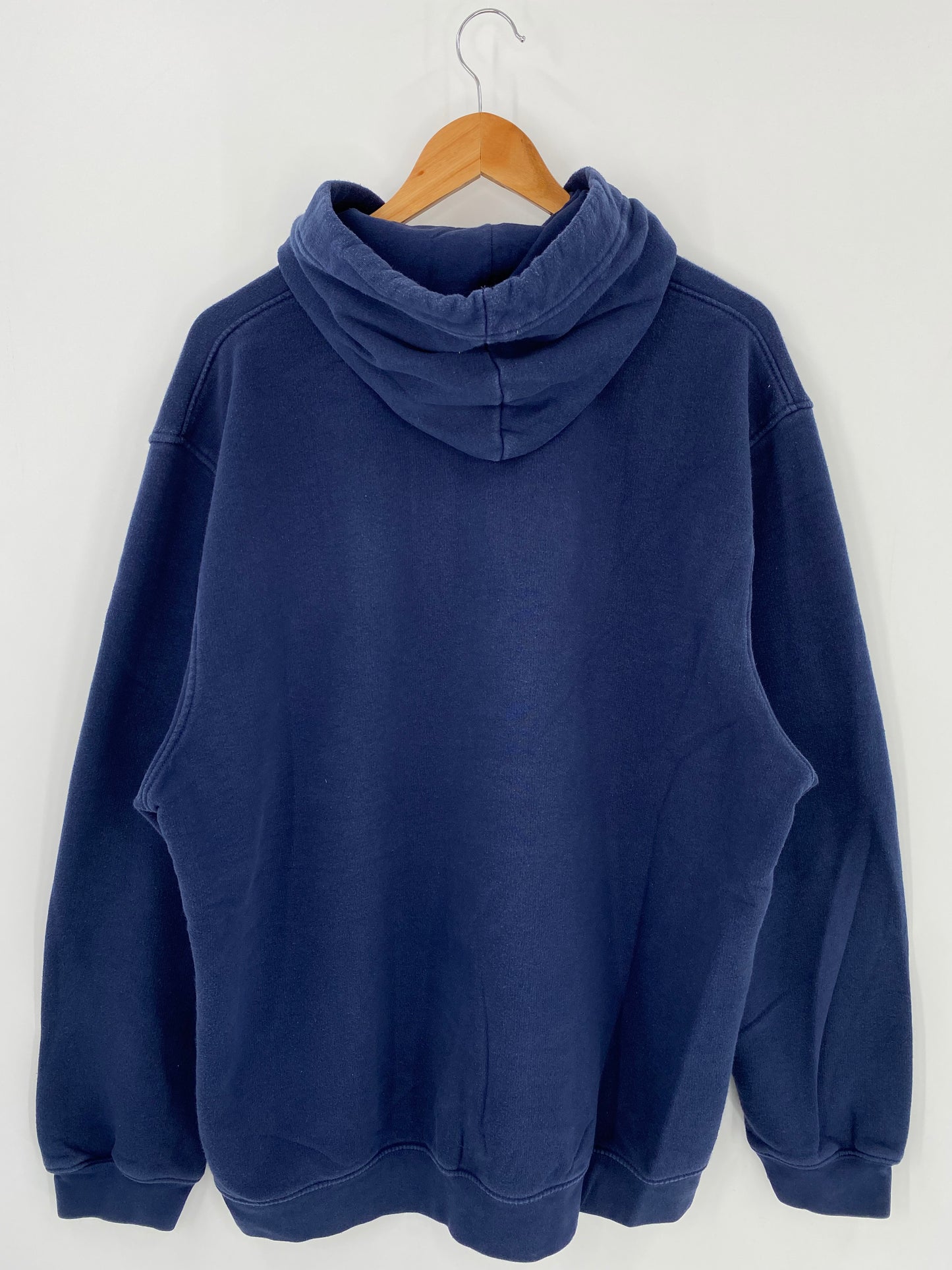 00' NIKE MINI SWOOSH Size L Vintage Hoodie Half-zip Sweat-Shirt / K862