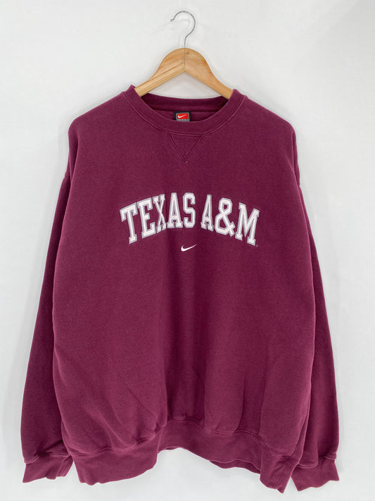 90’s NIKE TEXAS A&M Size XXL Vintage Sweat-Shirt / 5463