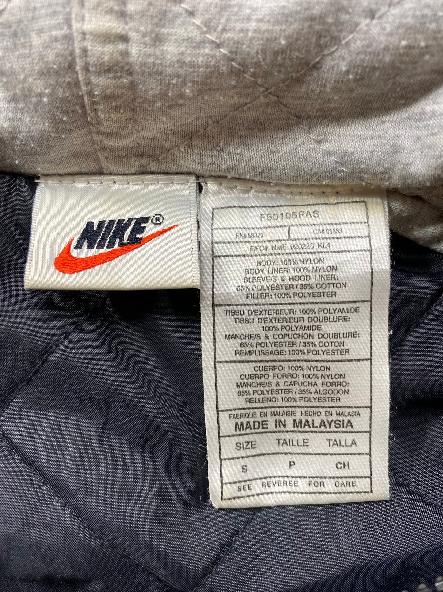 90’s NIKE Size S Vintage Padded Nylon Jacket / 6462