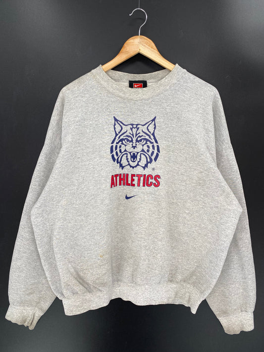 00’ NIKE ATHLETICS Size L Vintage Hoodie Sweat-shirt / K8143