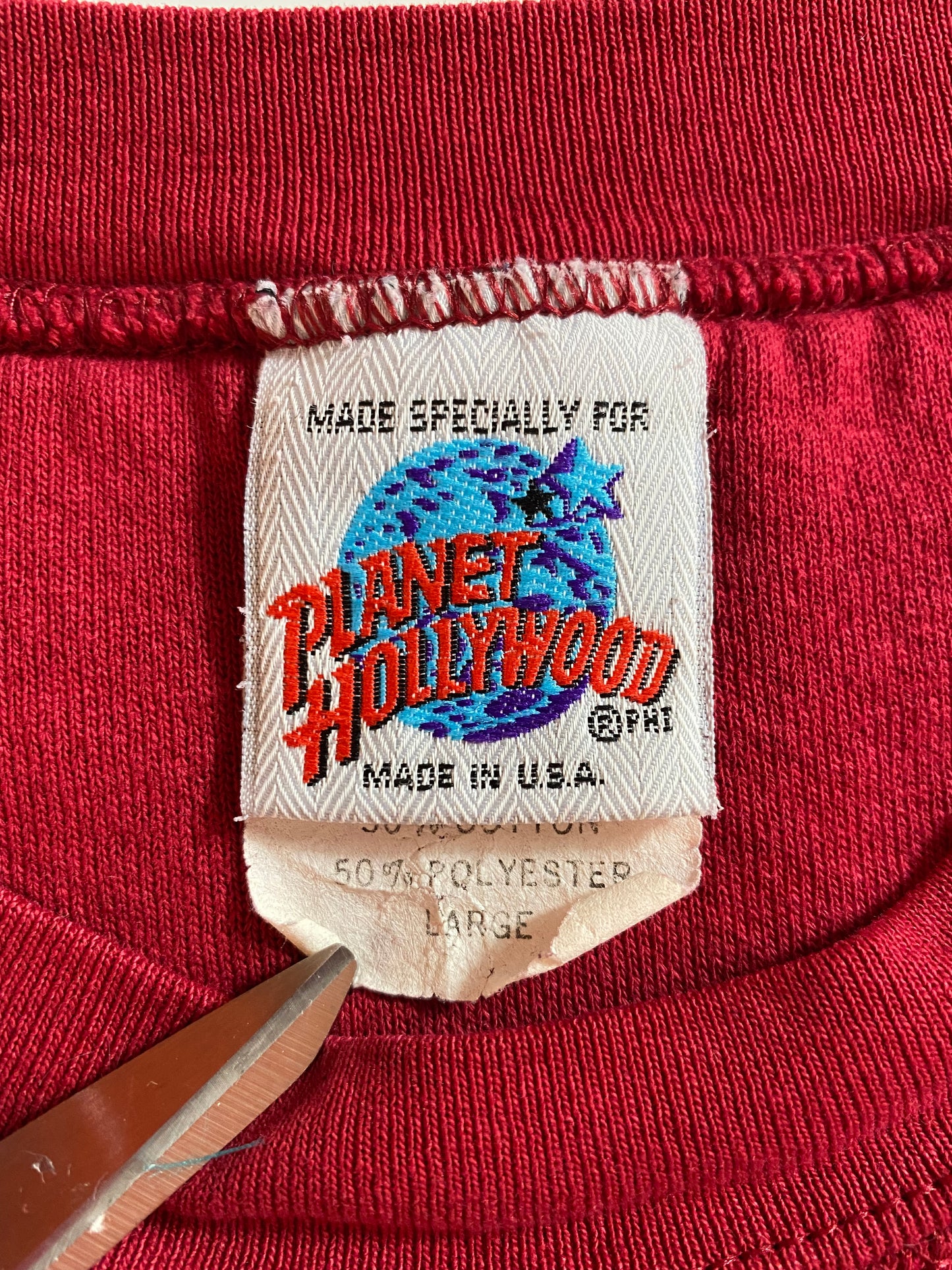 90’s PLANET HOLLYWOOD Made in USA Size XL Vintage Sweat-shirt / 9727