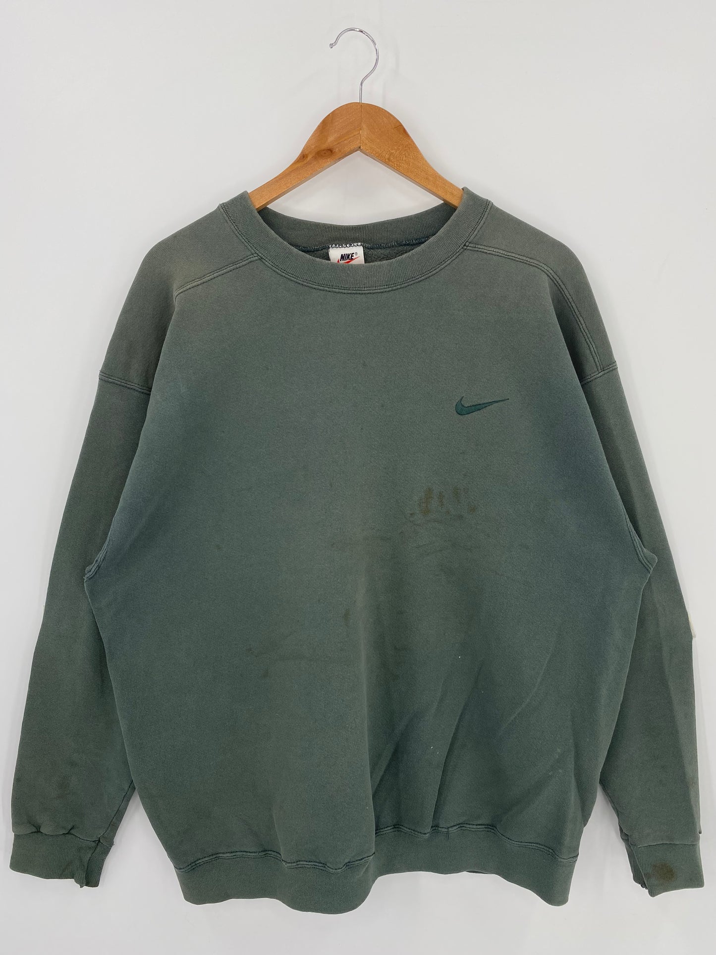 90’s NIKE MINI SWOOSH Size L Vintage Sweat-shirt / K382