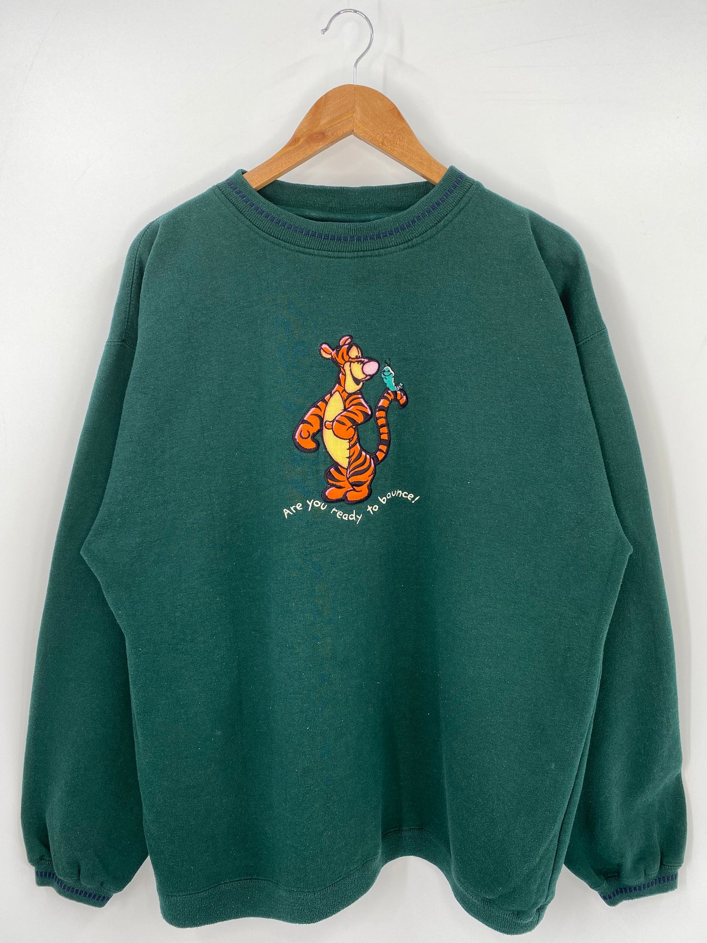 00’ DISNEY TIGER Size XL Vintage Sweat-shirt / K3793