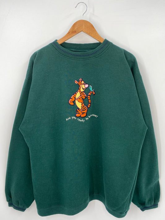 00’ DISNEY TIGER Size XL Vintage Sweat-shirt / K3793
