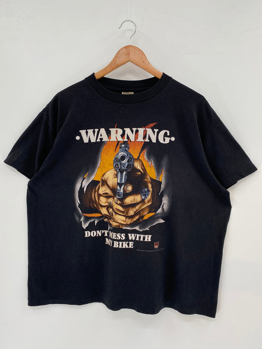1993 DON’T MESS WITH MY BIKE Size XL Vintage T-Shirt / A3154