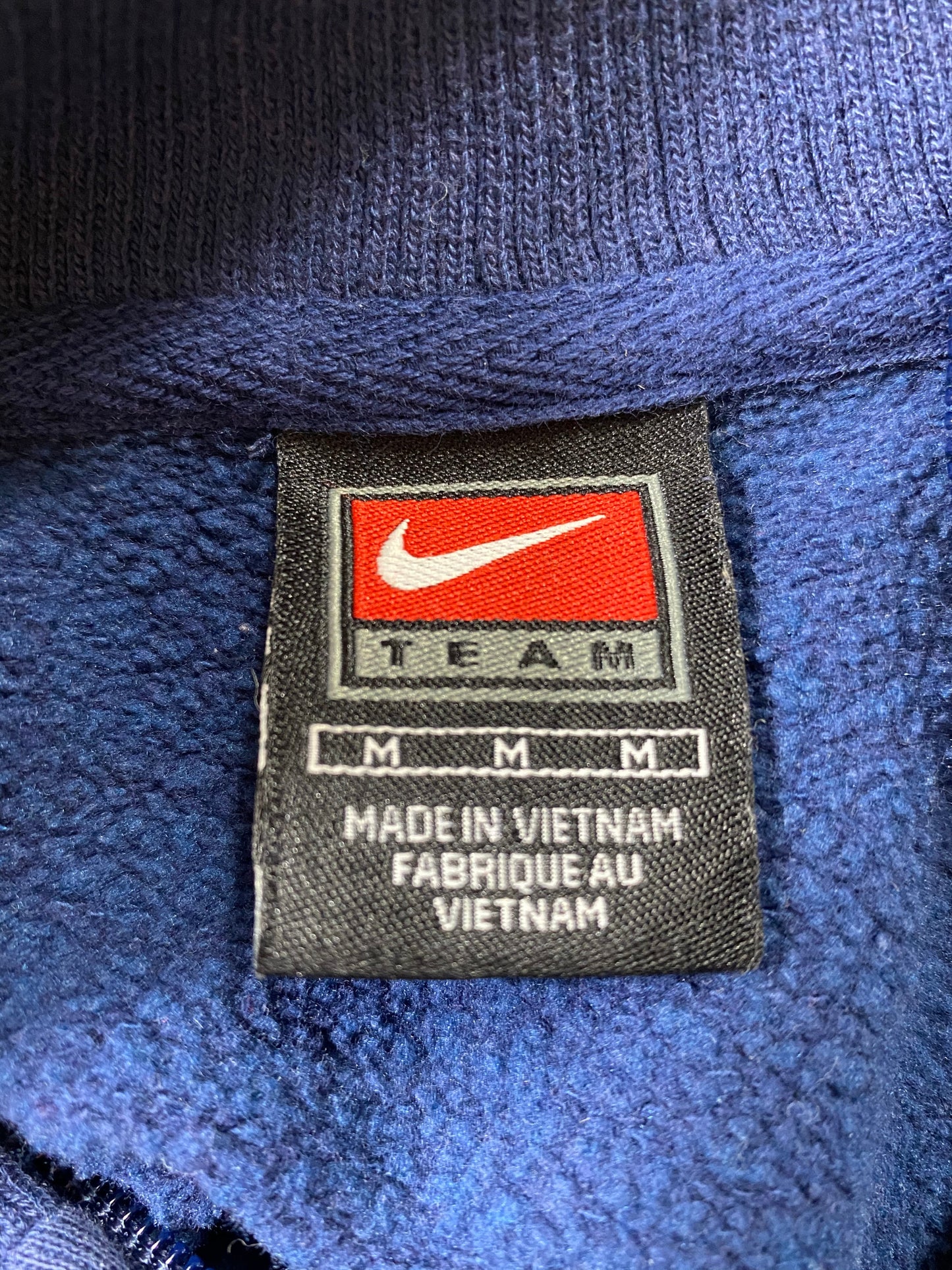 90’s NIKE MICHIGAN Size M Vintage Half Zip Sweat-shirt / k7199