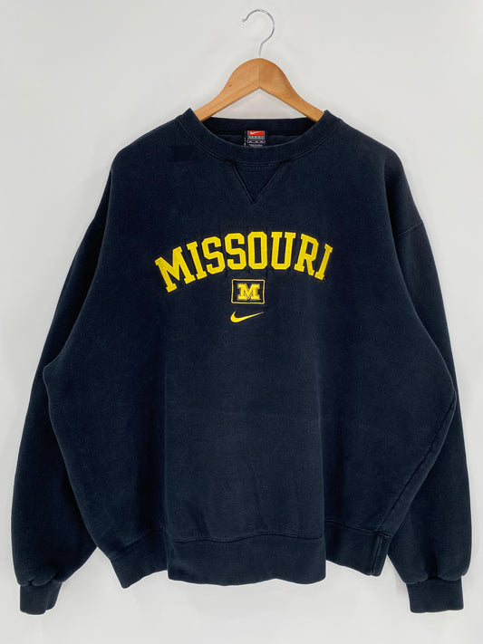 00’ NIKE MISSOURI Size XL Vintage Sweat shirt / 9618