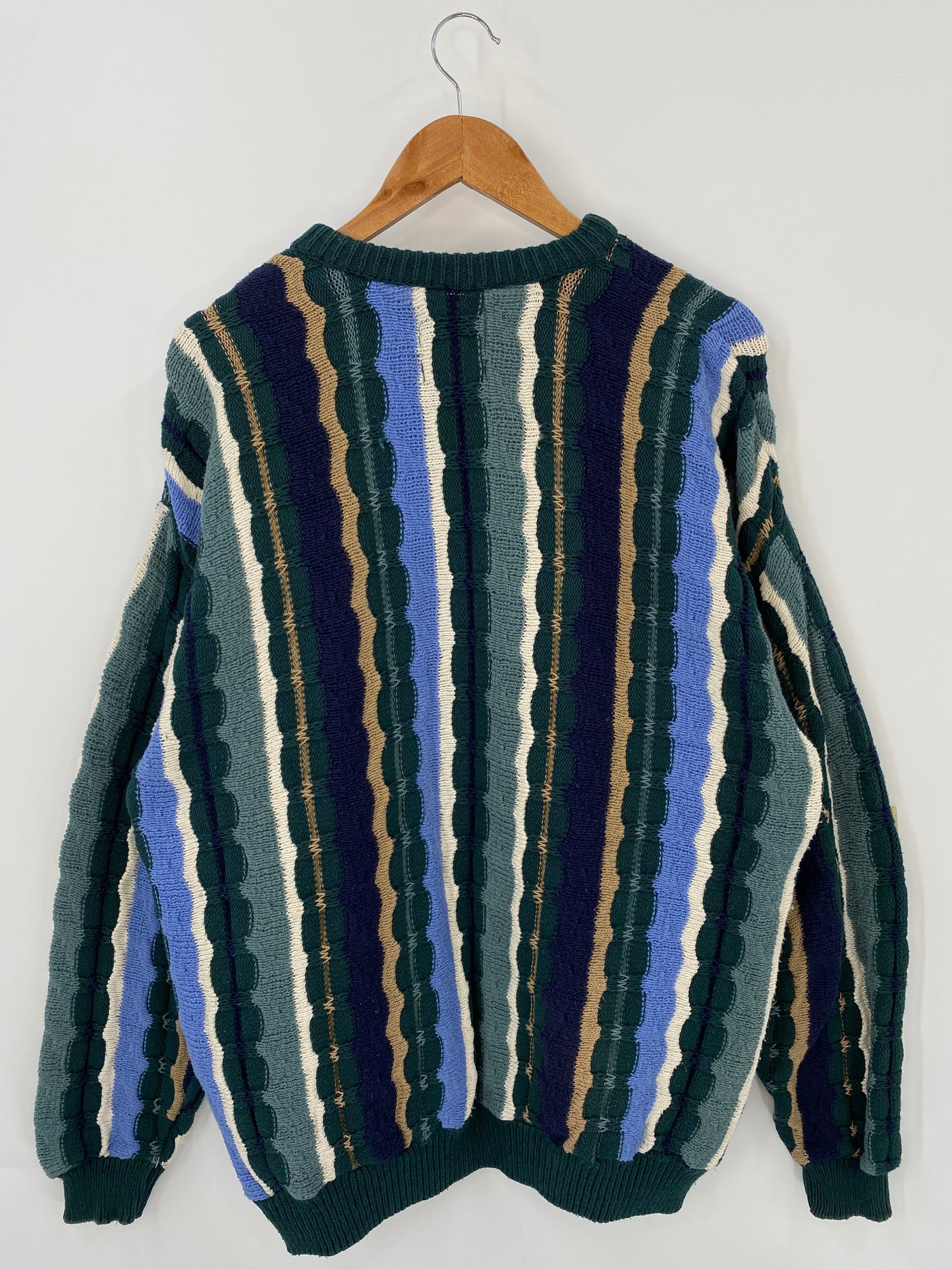 Vintage 3D COOGI- Style Made in USA Size XL Knit Sweater / K3870