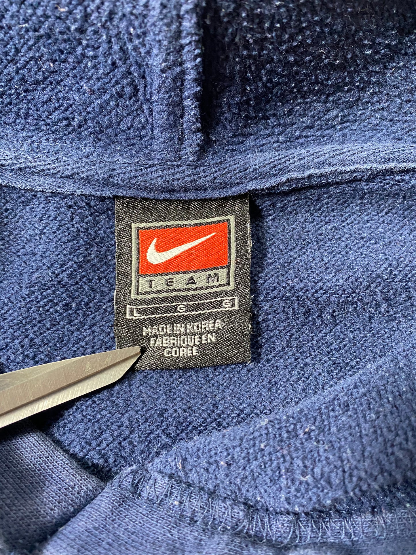 00’ NIKE VIRGINIA Size L Vintage Hoodie Sweat-Shirt / 6958