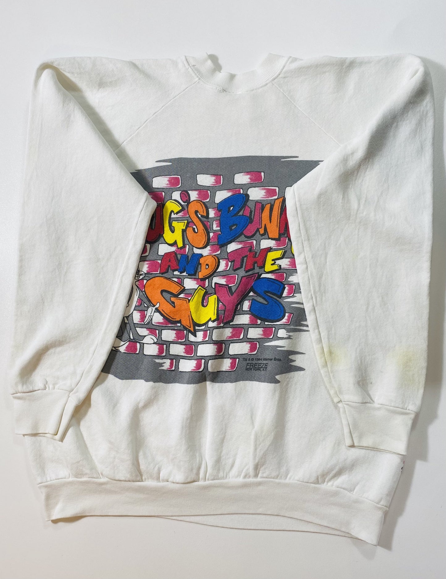 1994 WARNER BROS. LOONEY TUNES Size No Tag (Approx. L) Vintage Sweat-shirt/ K5741