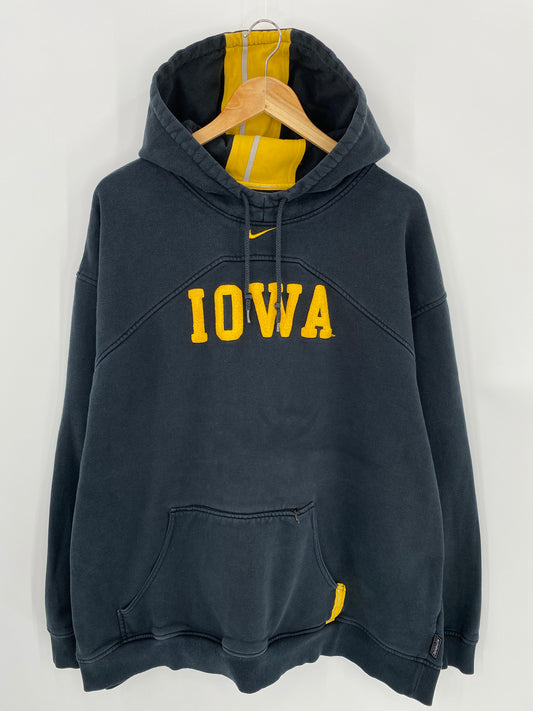00’ NIKE IOWA Size XXL Vintage Hoodie Sweat-shirt / 6741