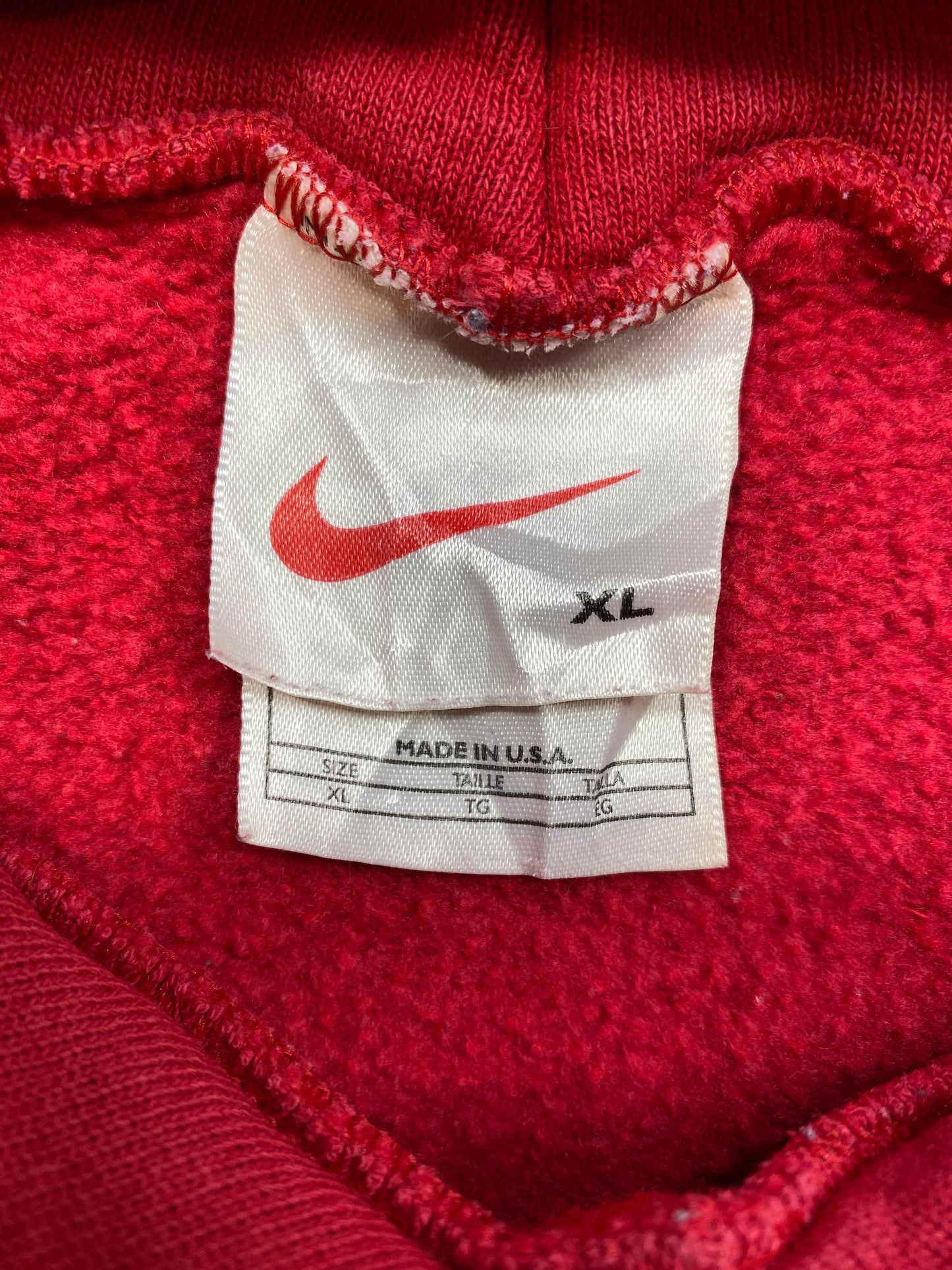 90’s NIKE Center Swoosh Made in USA Size XL Vintage Hoodie Sweat-Shirt / 5419