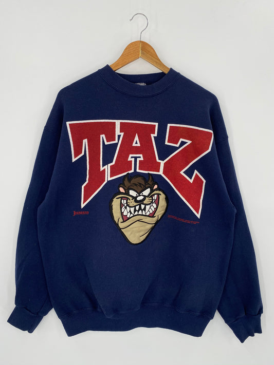 1992 Looney Tunes TAZ Size No Tag (Approx. XL) Vintage Sweat-shirt / 8010