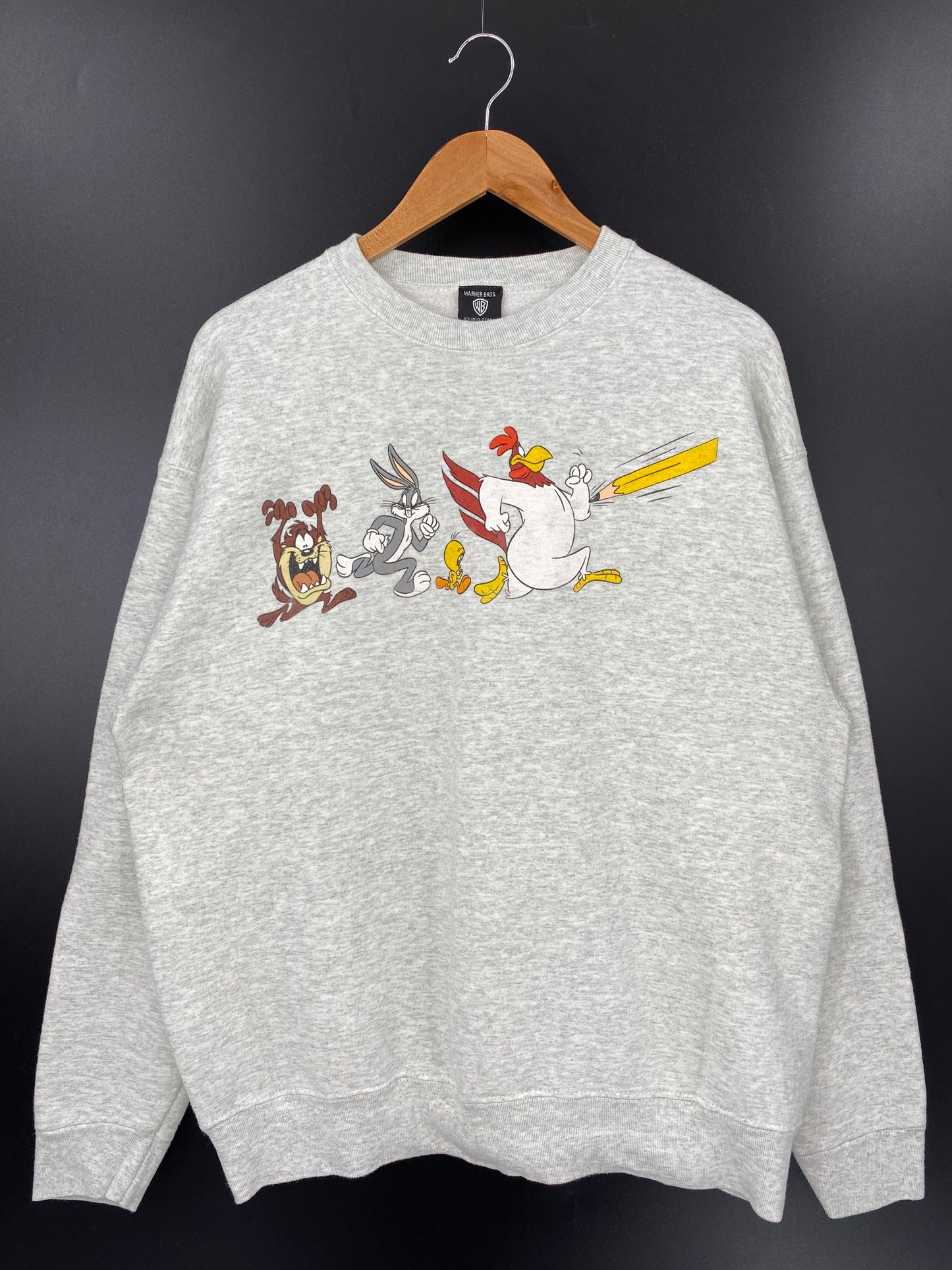1995 LOONEY TUNES Made in USA Size XL Vintage Sweat-shirt / A3919