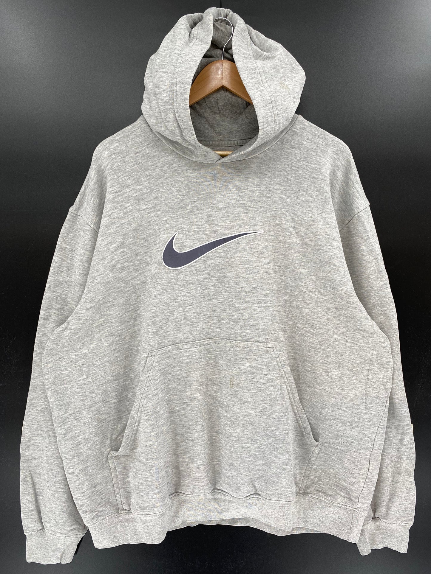 00' NIKE CENTER LOGO Size XL Vintage Hoodie Sweat-Shirt / K3754