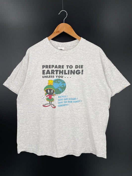 1991 LOONEY TUNES MARVIN Made in USA Size L Vintage T-Shirts / 9917
