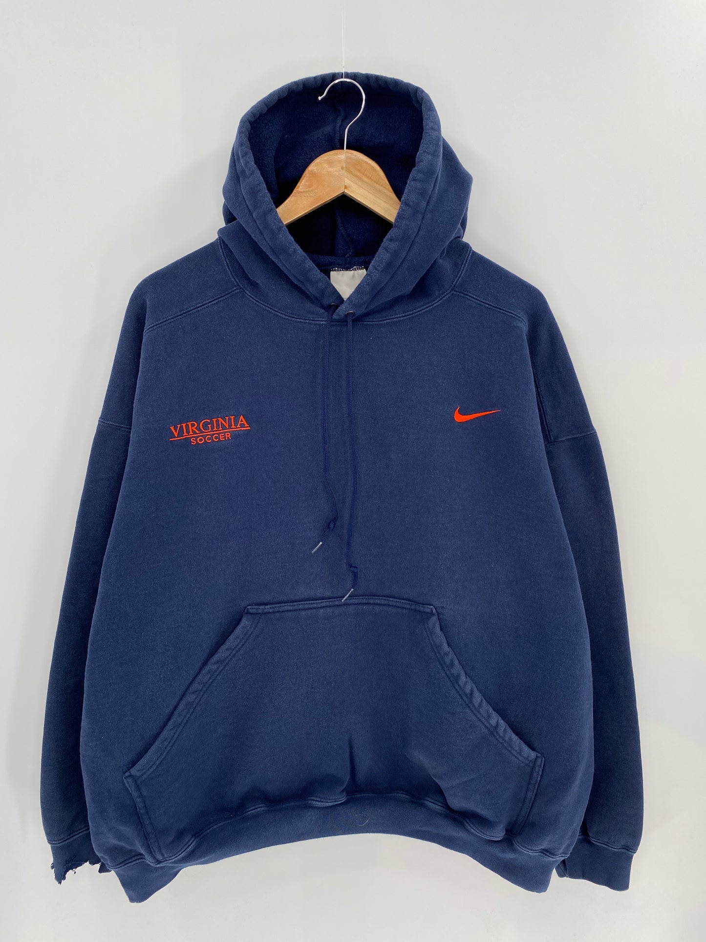 00’ NIKE VIRGINIA SOCCER Size XL Vintage Hoodie Sweat-shirt / 7929