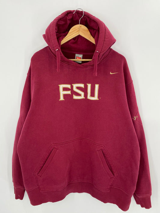 00’ Florida State University Size XL Vintage Hoodie Sweat-shirt / 7469