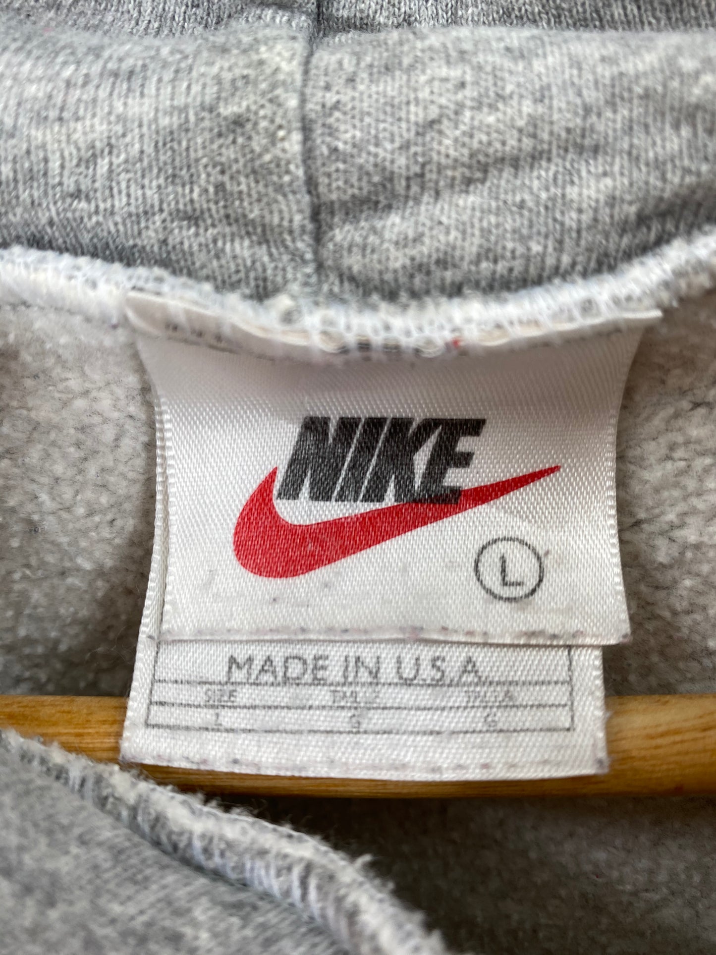 90’s NIKE ATHLETICS Made in USA Size L Vintage Hoodie Sweat-shirt / 7679