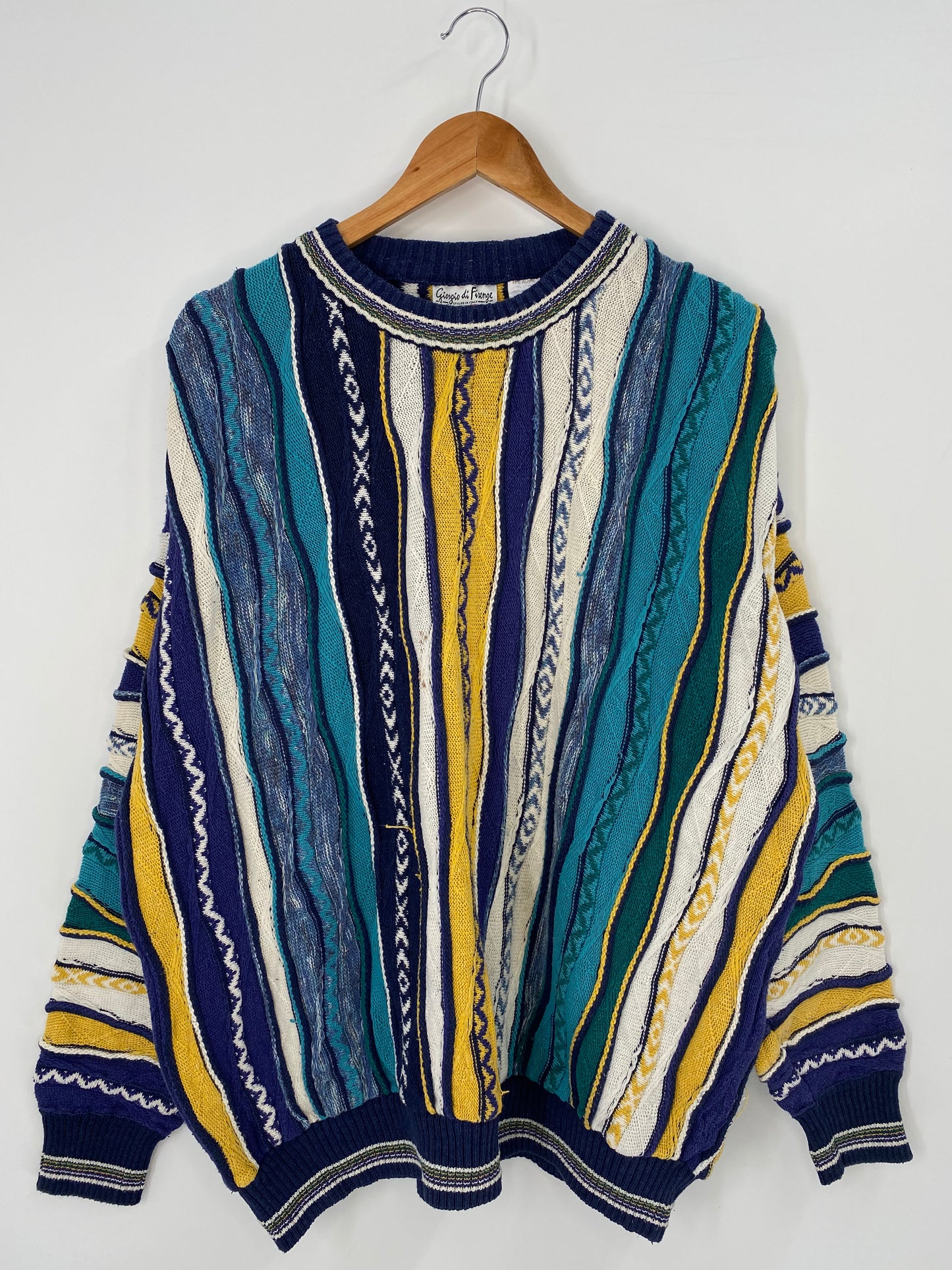 Vintage 3D COOGI- Style Size XXL Knit Sweater / K3939
