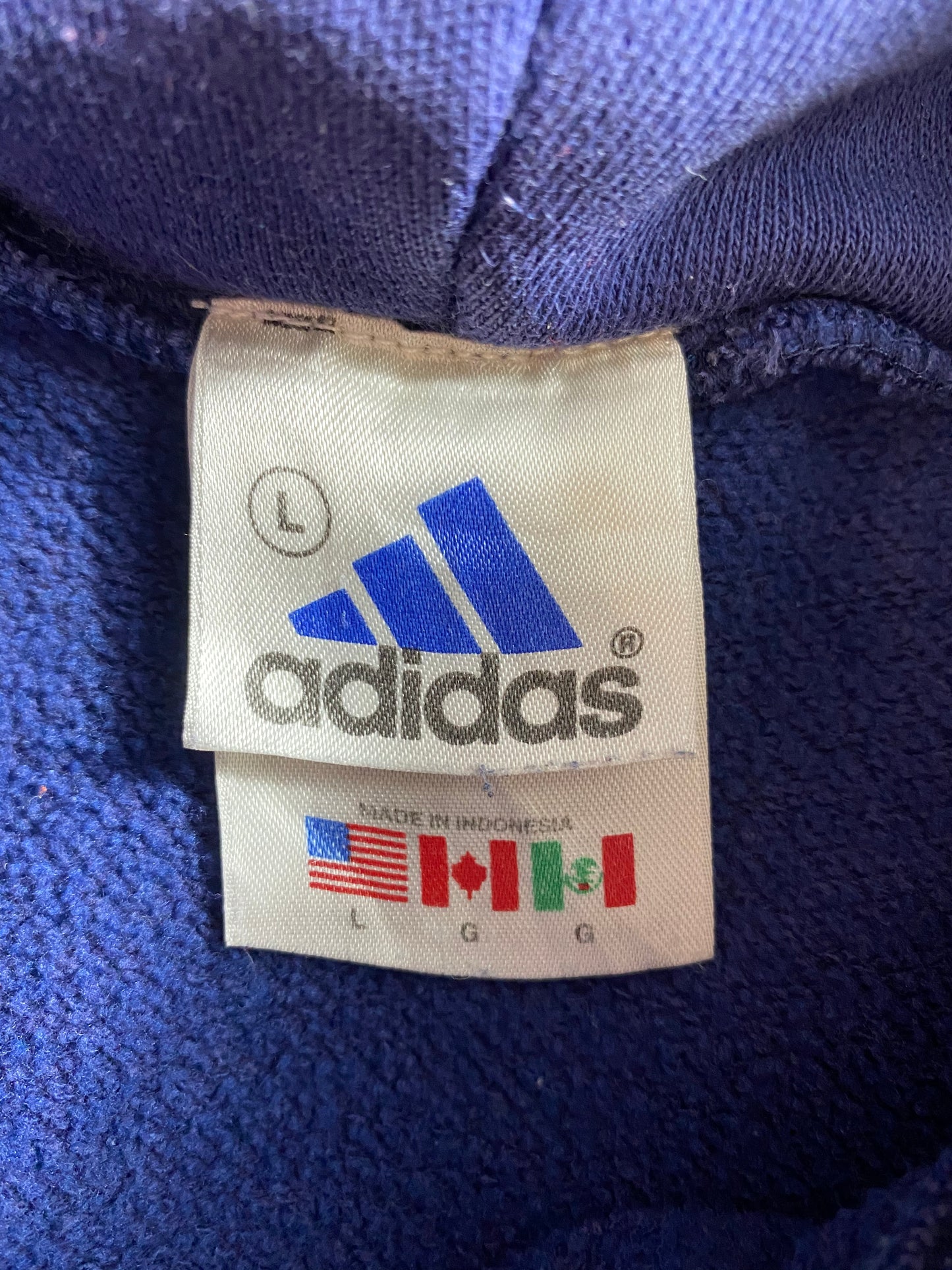 00’ ADIDAS Size L Vintage Hoodie Sweat-shirt / 7775