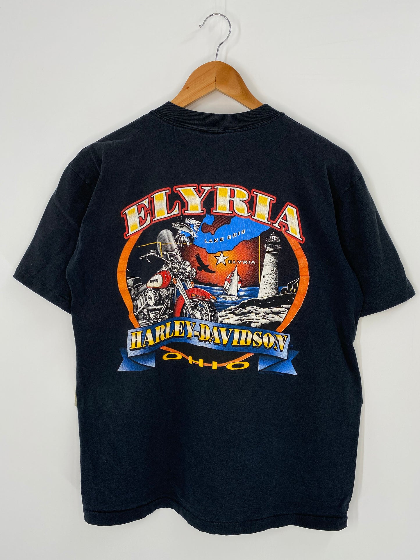 Vintage HARLEY DAVIDSON Size L T-Shirts / K3913