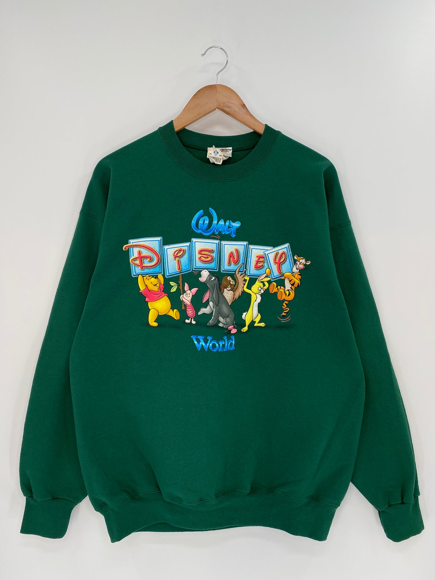 00’ Dead Stock WALT DISNEY WORLD Made in USA Size L Vintage Sweat-shirt / 8791