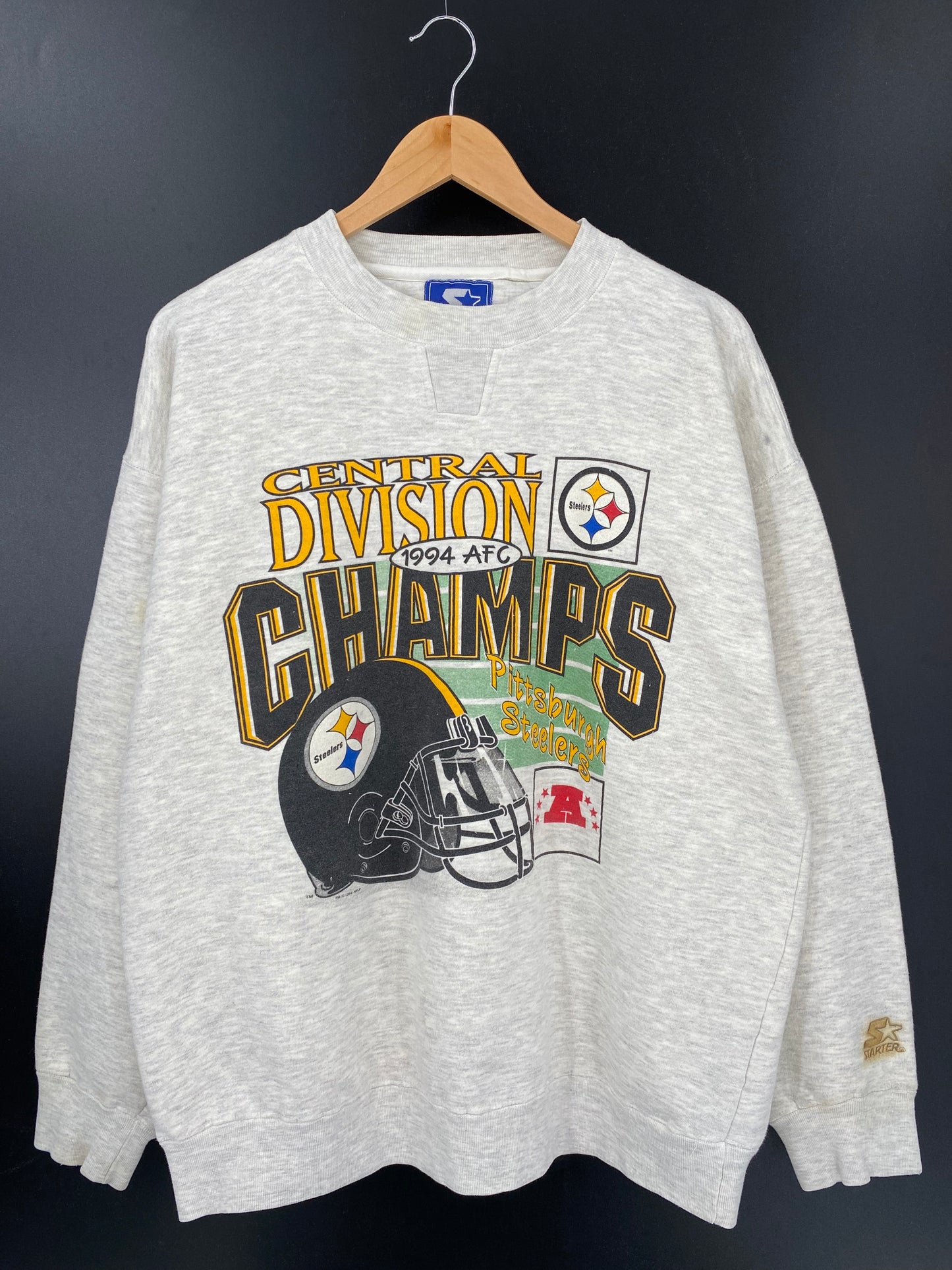 1994' STERER x PITTSBURGH STEELERS Size XL Vintage NFL Sweat-Shirts / K2425