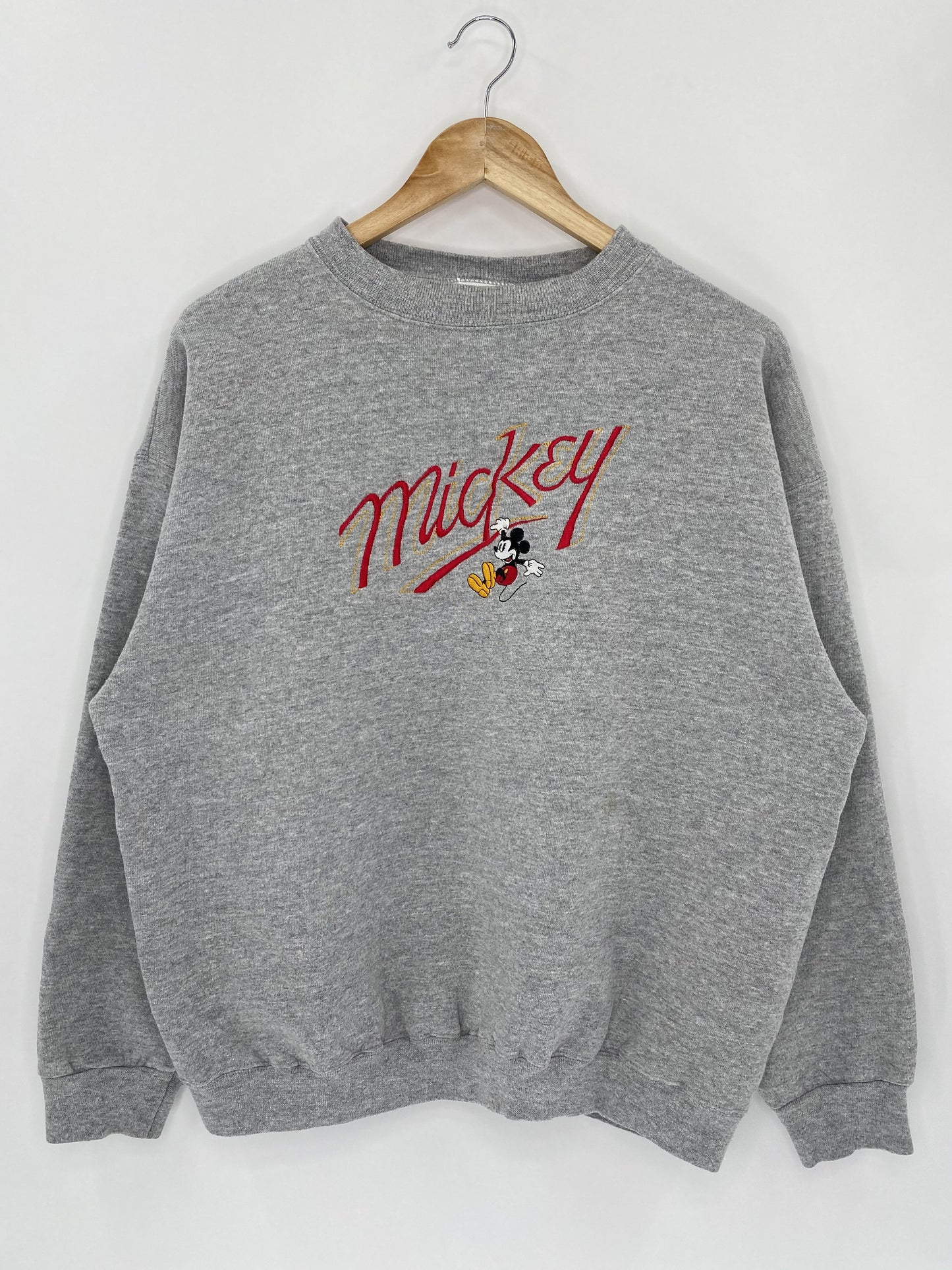90's Disney Mickey Made in USA Size L Vintage Sweat-Shirt / K4859