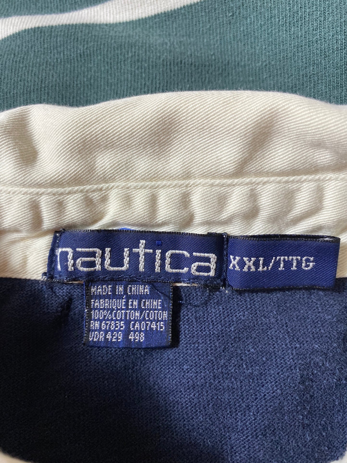 Vintage NAUTICA Size XXL Rugby-Shirt / A7780