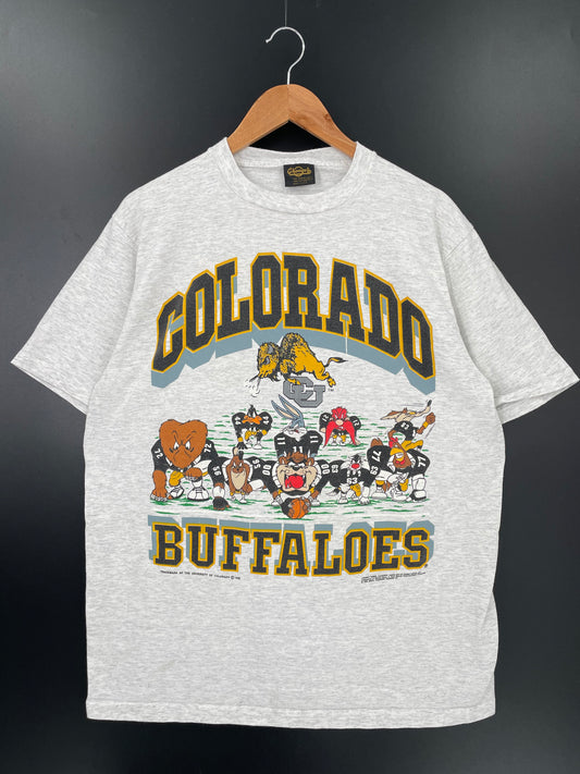 1992 COLORADO BUFFALOES Made in USA Size XL Vintage NFL T-Shirt / K2185