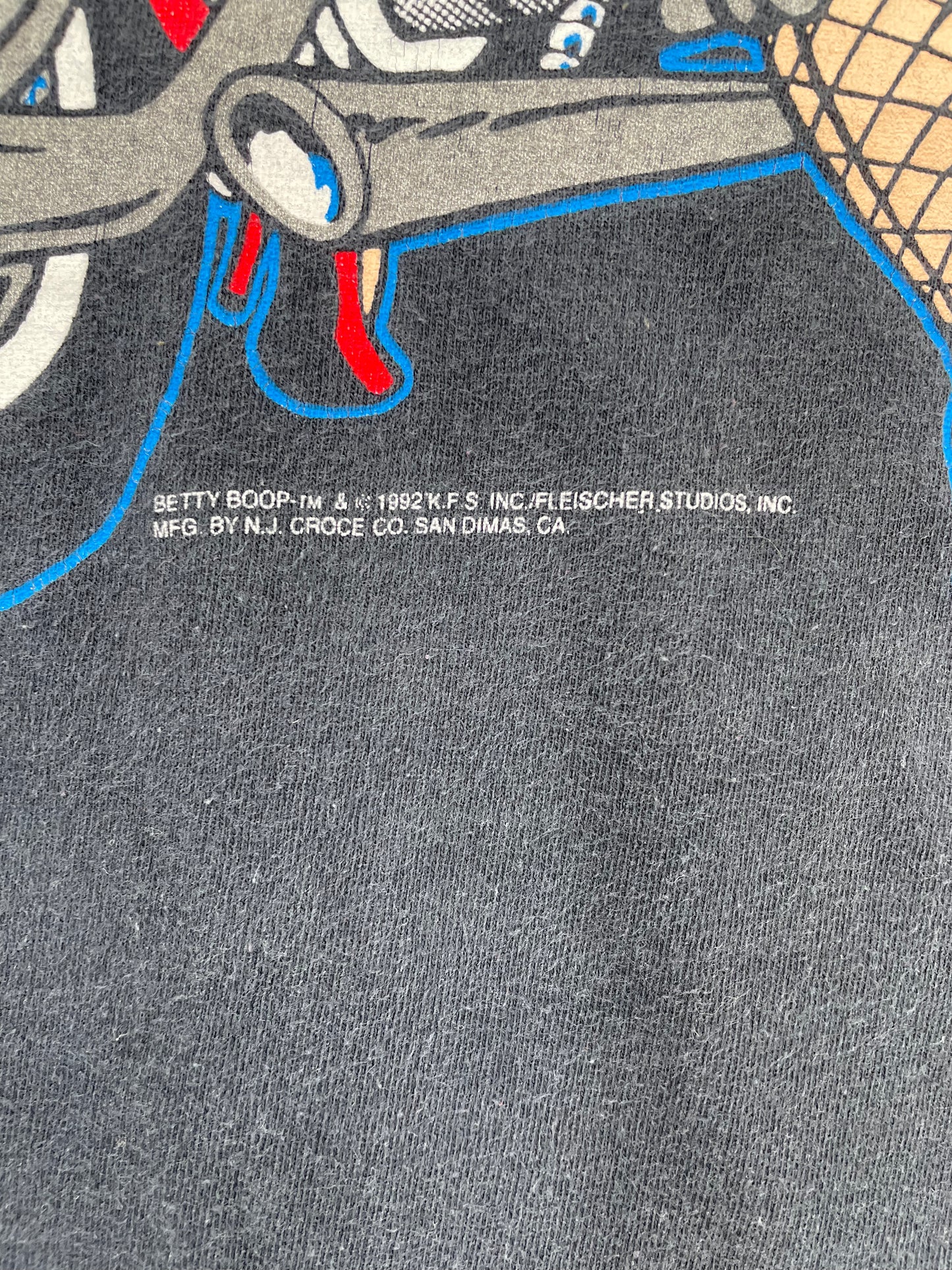 1992 BETTY BOOP Made in USA Size XL Vintage T-Shirts / 9840