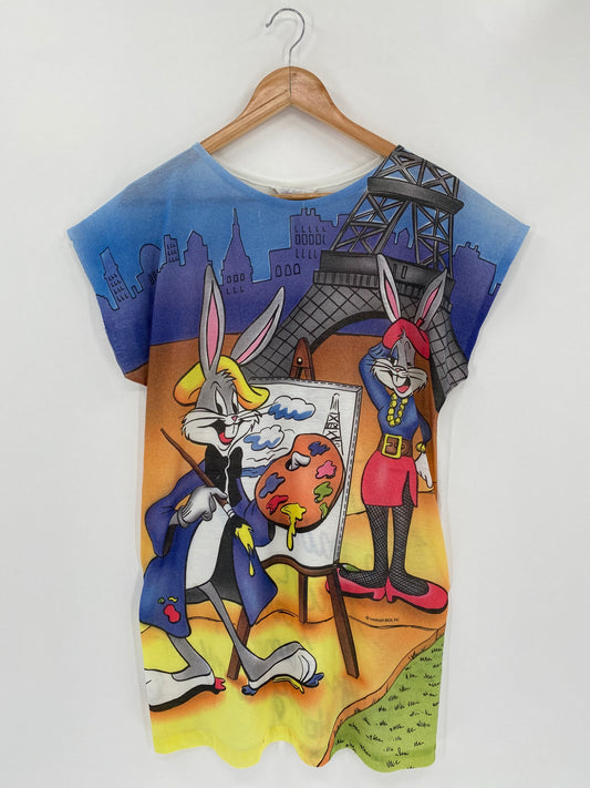 1985 WARNER BROS Size Approx.XXL Vintage T-Shirt / 5384