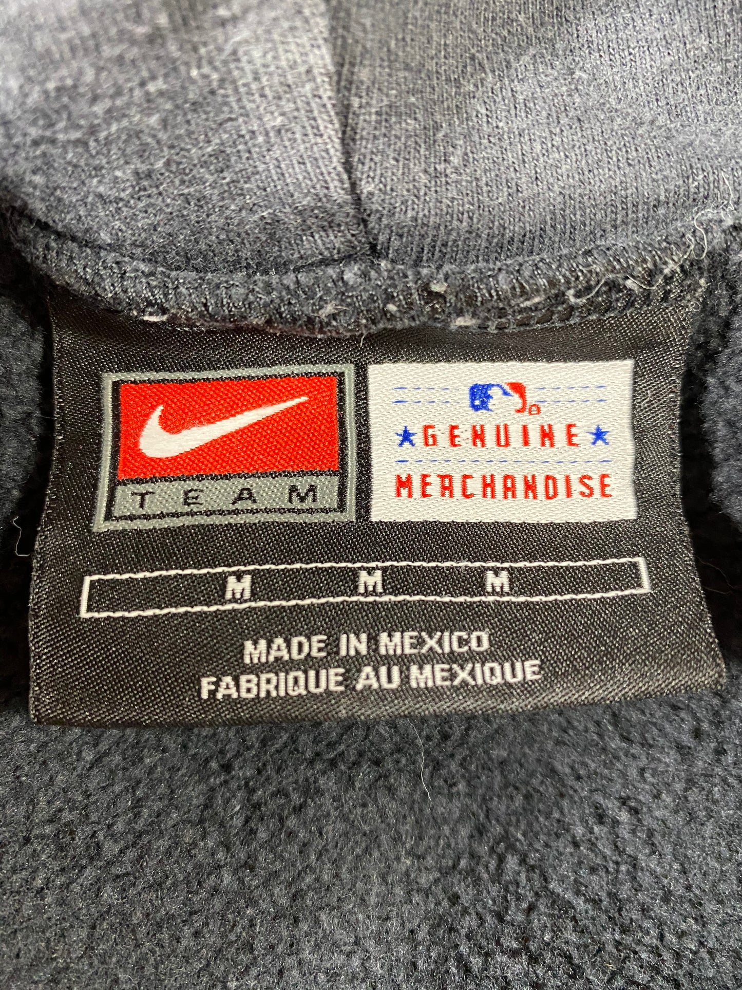 00' NIKE Mets Size M Vintage MLB Hoodie Sweat-Shirt  / 6423