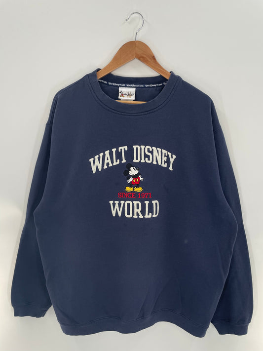 00' WALT DISNEY WORLD Size XL Vintage Sweat-shirt / A5862