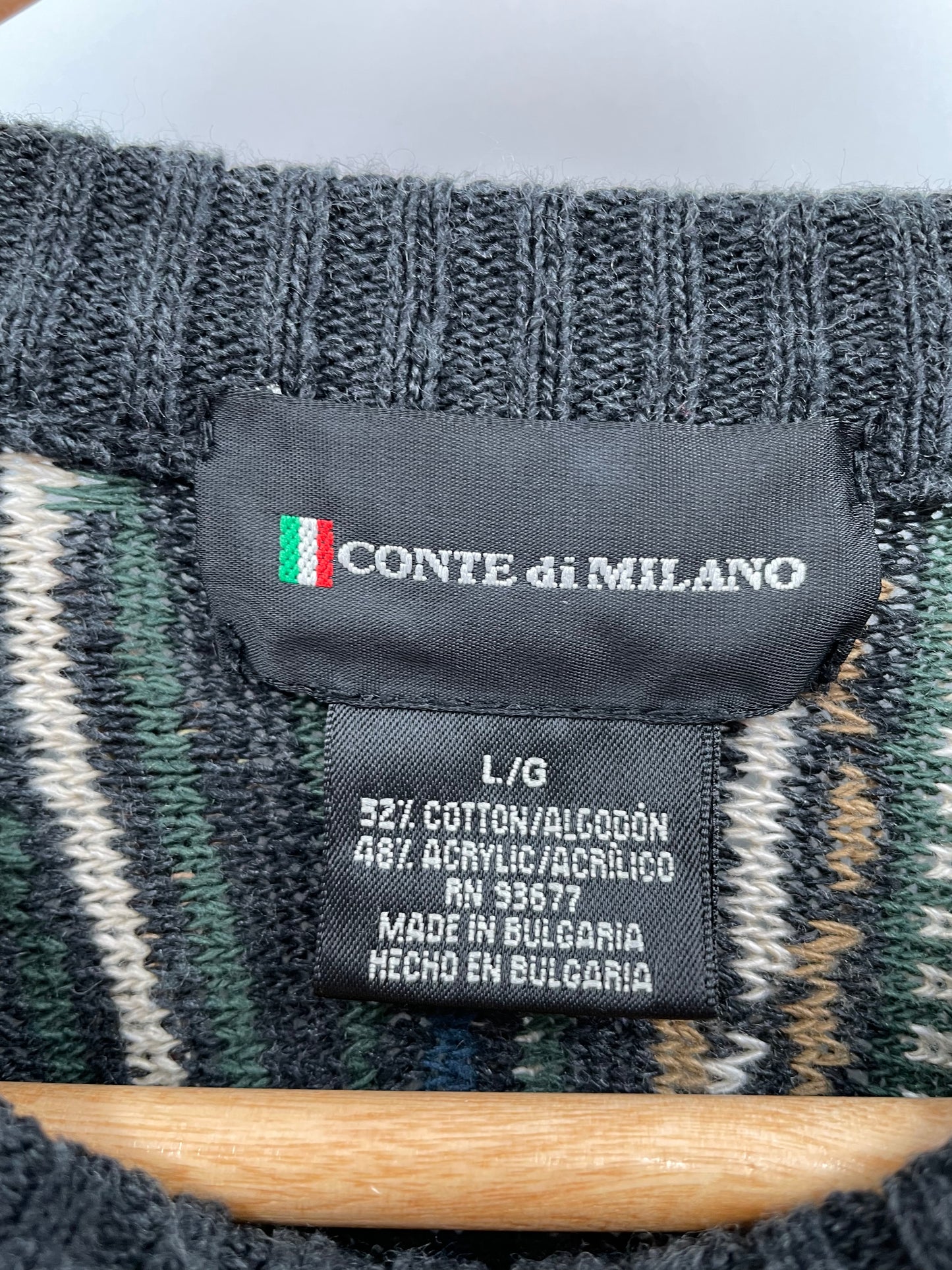 Vintage 3D COOGI- Style Size L Knit Sweater / K1737