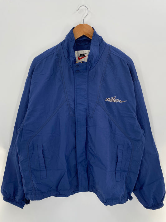 90’s NIKE Size XL Vintage Zip-up Nylon Jacket/ k3326