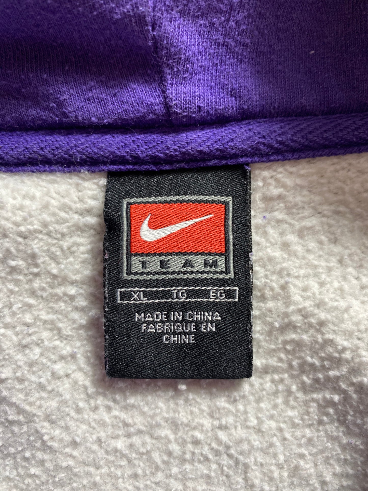 00’ NIKE KANSAS STATE Size XL Vintage Hoodie Sweat-shirt /8831