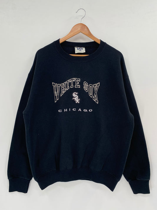 90’s WHITE SOX Made in USA Size L Vintage MLB Sweat-shirt / k1995
