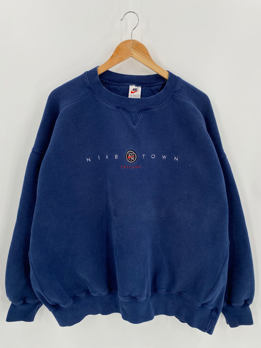 90’s NIKE TOWN CHICAGO Size XXL Vintage Sweat-shirt / 6616